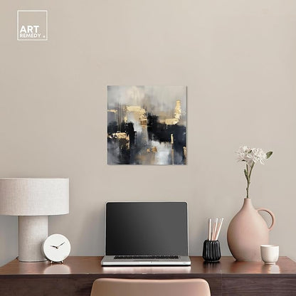 Art Remedy Daring Canvas Colorful Abstract Wall Art, Gallery Wrapped, 16" x 16"