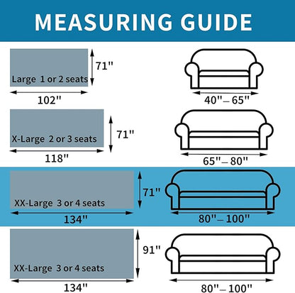 HAOMAIJIA Boho Sofa Covers Couch Covers for 3 Cushion Couch Sofa Pet Friendly Soft Thick Non Slip Couch Cover for Dogs Washable Sectional Couch Covers L Shape Furniture Protector (Green, 71"x134")