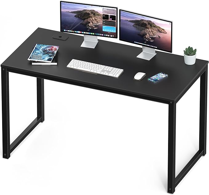 SHW 48-Inch Commercial-Grade Office Computer Desk, Black