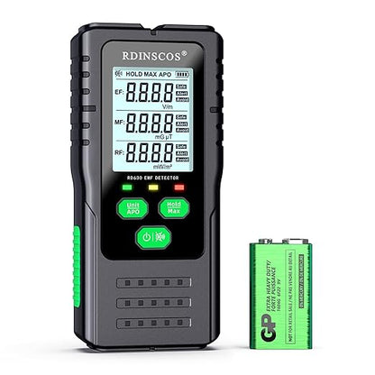 EMF Detector, Detect All 3 Types of Electromagnetic Radiation Field in 1 EMF Meter for Cell Towers, and Smart Meters, EMF Reader for Home, Office (RD630)