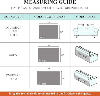 STACYPIK Boho Dark Grey Couch Cover, Soft Reversible Chenille Sofa Cover for Dog, Anti-Slip Pet Protector for 3 Cushion Couch, Washable Loveseat Couch Cover for Sectional, Decorative Blanket-71X134IN
