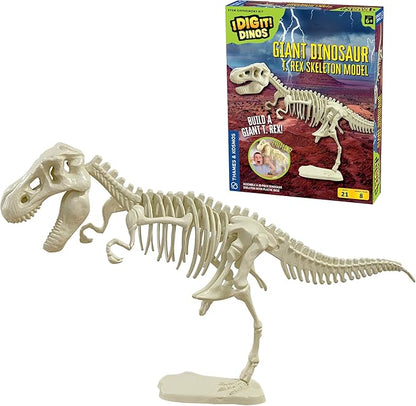 Thames & Kosmos Giant Dinosaur: T. Rex Skeleton Model | STEM Activity | Build a 26-in Long T. Rex Skeleton | Explore Paleontology & Learn Fun Dino Facts | Includes Manual with Step-by-Step Assembly