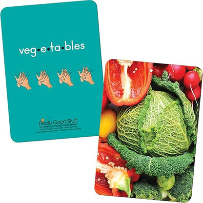 Really Good Stuff Syllable Photo Cards - 48 Cards