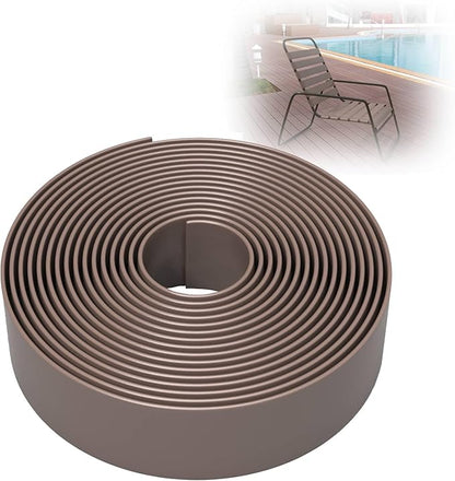 100ft Long 1.5" Wide Vinyl Chair Strapping. Repair & Replacement Matte Finish. for Patio Outdoor Lawn Garden Durable Attractive (Adobe)