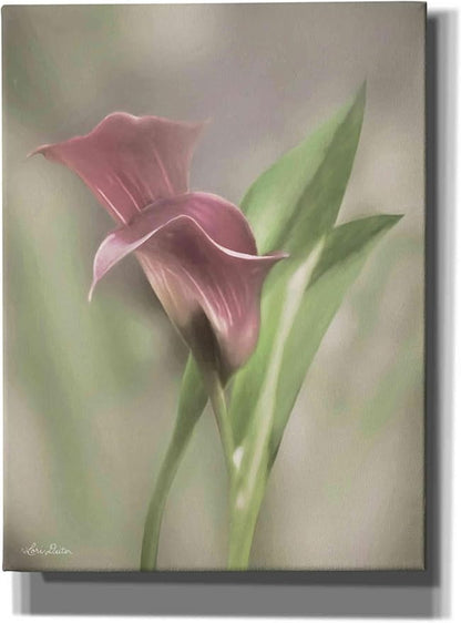 Epic Graffiti 'Pink Calla Lily' by Lori Deiter, Canvas Wall Art, 12"x16"