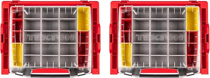 TEKTON 6-Drawer Rolling Stack with Shallow Tool Box (L-BOXX 1) and Organizer Bins | OLB99204