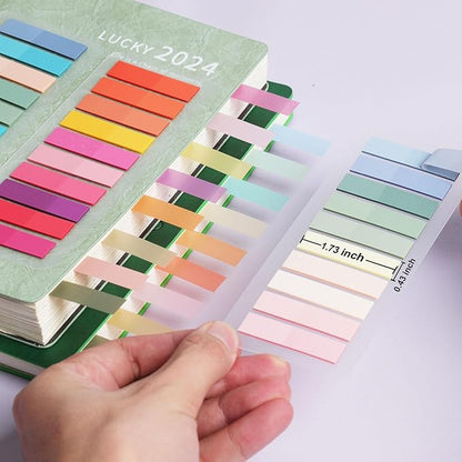 (4200 Pcs) Book Tabs for Annotating, Sticky Tabs Transparent Small Sticky Notes Flags, Colorful Morandi Page Markers for Notebooks, Multi-Colored Writable and Repositionable Book Flags Strip