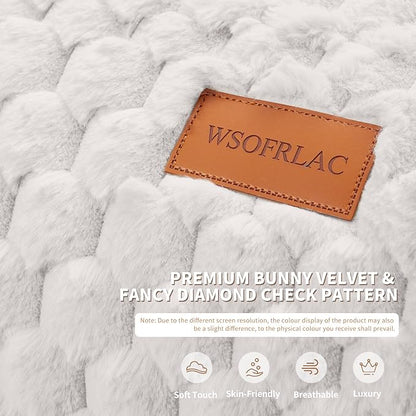 Bean Bag Chair Foot Rest, Modern Comfy Couch Sofa Ottoman for Adult, Faux Fur Foot Stool with Filler, Soft Cozy Footrest for Bedroom, Living Room