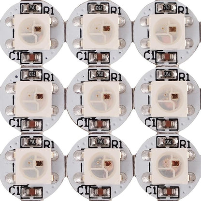 BTF-LIGHTING WS2812B 100PCS 5050SMD Individually Addressable Smart RGB LED Pixel for Arduino Single 1-led RGB LED Module Pixels Color Light White PCB Only DC5V Christmas(No Adapter or Controller)