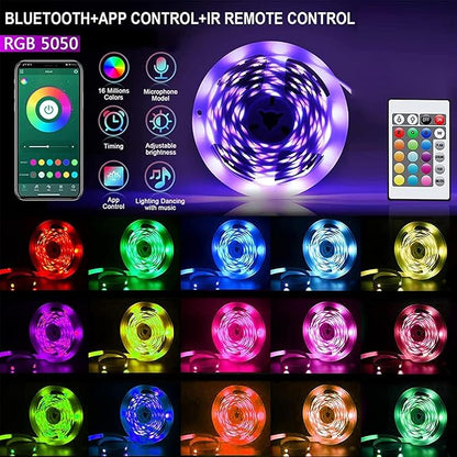 GUPUP WiFi Led Lights 50 ft, Smart App Controlled Led Strip Lights, Compatible with Alexa and Google Assistant Devices, Voice Control,Music Sync,Color Changing Tape Lighting