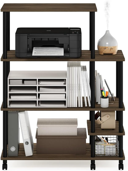 Furinno Turn-N-Tube 3-Tier Toolless Multipurpose Printer Stand Display Storage Shelf