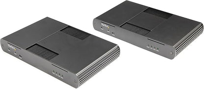 StarTech.com 4-Port USB 3.0 Extender Hub with 1x Gigabit Ethernet Port Extension Over Single Cat6a/Cat7 Cable (RJ45) - 330ft (100m) - USB Extender Kit (USB-A) - 5Gbps USB 3.2/3.1 Gen 1 (USB3004EXT2)