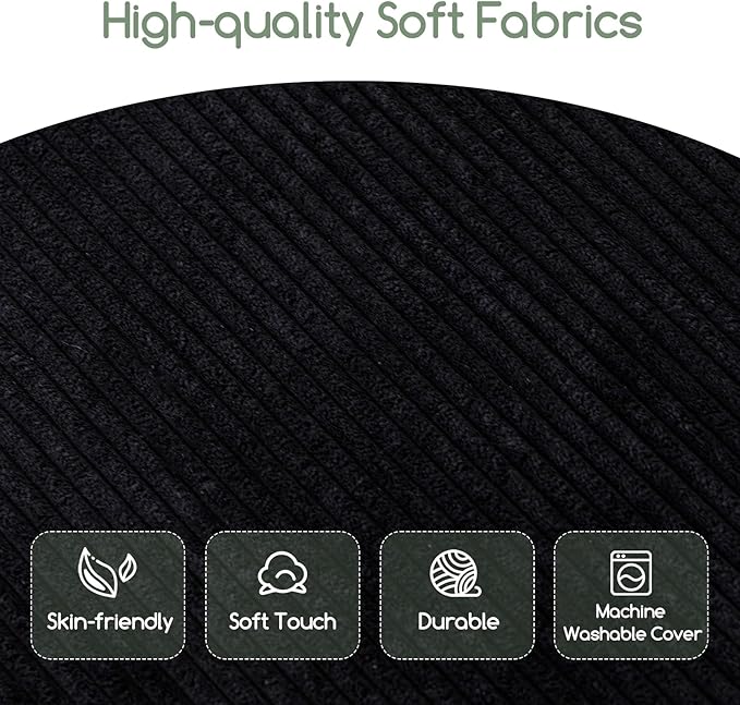 HIGOGOGO Giant Bean Bag Chair Bed for Adults,Convertible Beanbag Folds from Lazy Chair to Floor Mattress Bed,Large Floor Sofa Couch for Adult,Couples,Family,High-Density Foam Filling, Machine Washable