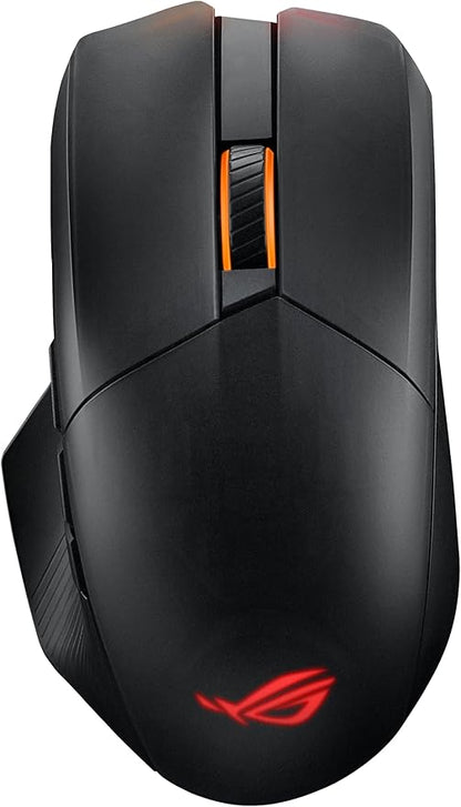 ASUS ROG Chakram X Origin Wireless Gaming Mouse – MMO/MOBA Design, Detachable Joystick, 11 Programmable Buttons Right-Handed, 123g, Tri-Mode Connectivity, 36K DPI, up to 150Hr Battery, PC/Mac Support