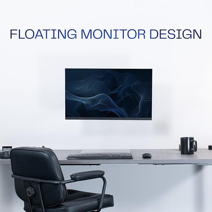 VIVO Single Monitor Counterbalance Wall Mount for 32 inch Screens up to 19.8 lbs, Full Motion, Max VESA 100x100, Black, MOUNT-V001G