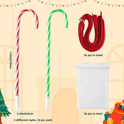 Xqumoi Christmas Coffee Cup Sticky Notes with Pen Gift Set - 24 Set Xmas Tree Self Sticky Writing Memo Pads Ballpoint Pens with Mesh Bag Party Favors School Classroom Rewards Office Suppliess