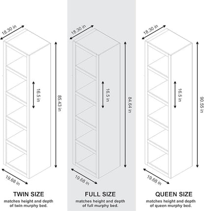 Oakland Living Brown 84-in Tall Wooden Bookcase Shelf