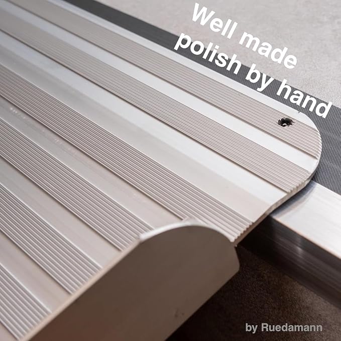 Ruedamann 3 Feet X 30.3 inch Portable Wheelchair Ramp for Home Steps, Non-Slip Aluminum Wheelchair Ramp, Folding Ramp for doorways, shed, Warehouse, Threshold Ramp for Scooters, Stairs, Esay to Clean