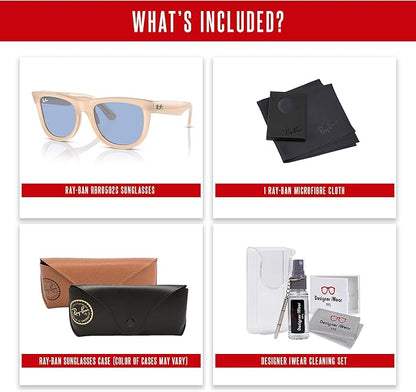 Ray-Ban Wayfarer Reverse RBR0502S Square Sunglasses for Men for Women +BUNDLE with ACCESSORY EYEWEAR KIT
