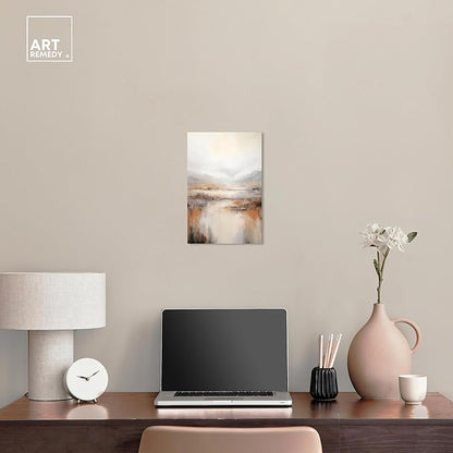 Art Remedy Natural Cascades Canvas Muted Abstract Wall Art, Gallery Wrapped, 10" x 15"