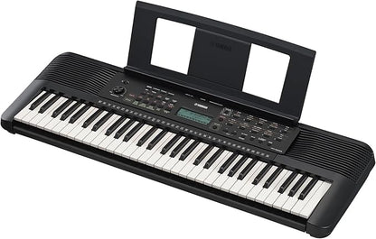 Yamaha 61-Key Portable Keyboard for Beginners with Learning Tools, Music Rest and Power Adapter PSRE283