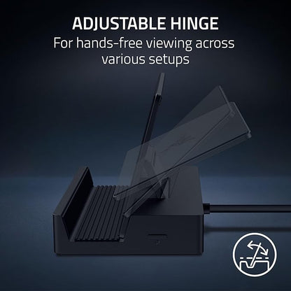 Razer Handheld Dock Chroma: Charging Hub & Expand Connectivity for Mobile Gaming & Tablets - iPhone 16, Steam Deck, ROG Ally, Switch & More - USB C, USB A (3), HDMI, GbE - 100W Power Passthrough