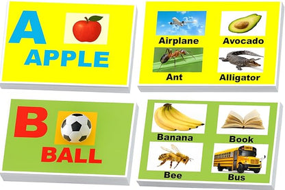 Alphabet Flash Cards for Toddlers | Award-Winning | ABC Flashcards for Baby & Kids|ABC Cards Kindergarten || Large A-Z Learning Letter Animal Color Flashcard for Ages 1-6