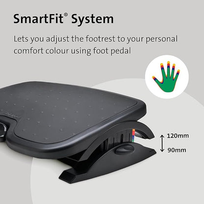 Kensington SoleMate Plus Adjustable Footrest with SmartFit System KMW52789 Each Black