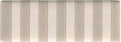 HomePop Oslo Decorative Bench -Wide Tan Stripe