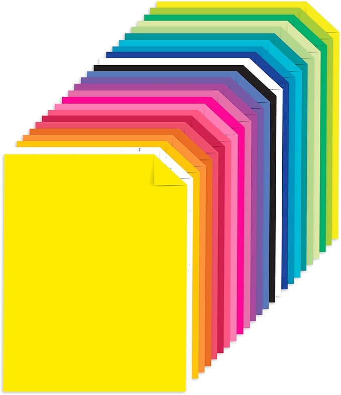 Astrobrights Colored Cardstock, 8.5” x 11”, 65 lb / 176 gsm, "Spectrum" 25-Color Assortment, 75 Sheets (80944-01)