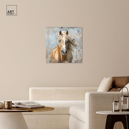 Art Remedy Rustic Rider Canvas Horse Wall Art, Gallery Wrapped, 30" x 30"