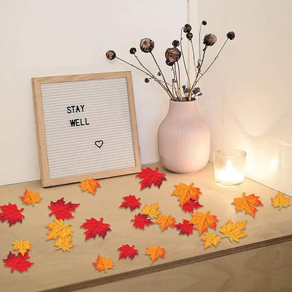 Beistle Deluxe Colorful Polyester Fabric Autumn Leaves