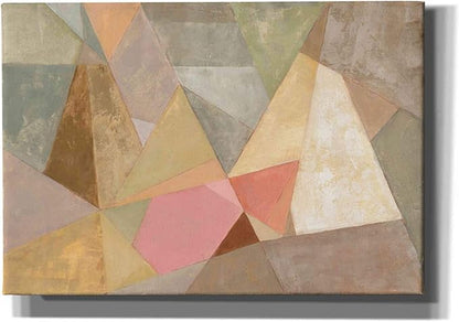 Epic Graffiti 'Geometric Abstract' by Silvia Vassileva, Canvas Wall Art, 26"x18"