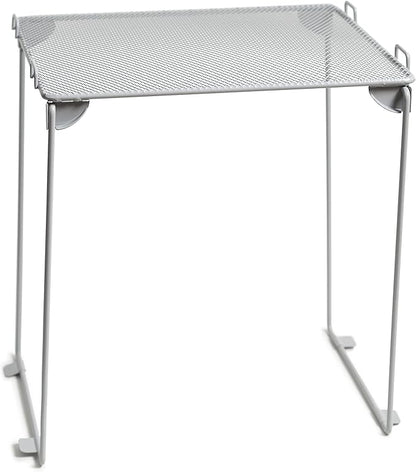 U Brands Mesh Locker Organization Kit, Includes Magnetic Cup, Folding Shelf and Bin, 3 Pieces (Grey)