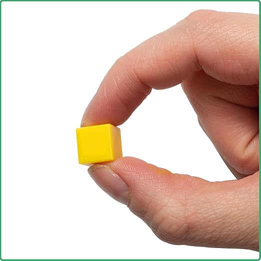 edxeducation Four Color Plastic Base Ten Blocks - 121 Pieces - Hands-on Math Manipulative for Kids - Teach Number Concepts, Place Value and Measurement - Math Learning Tools for Kids