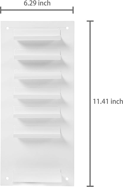 MyGift MyGit Whiteboard Marker Holder Wall Mounted White 7 Slot Dry Erase Marker Holder and Organizer for Wall for Classroom Office or Home