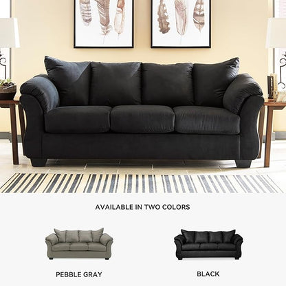 Signature Design by Ashley Darcy Classic Contemporary Sofa, Black