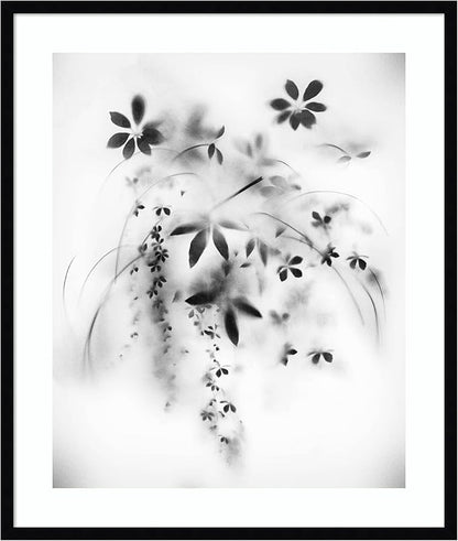 Amanti Art Framed Wall Art Print 33x28 Natural Floral Veil by Teis Albers, Nature Wall Art, Modern Contemporary Decor, Large Poster Painting Artwork for Living Room, Bedroom, Bathroom, Kitchen,