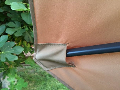 Bellrino Replacement Umbrella Canopy for 9ft 6 Ribs Tan color (Canopy Only)