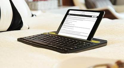 Logitech K480 Wireless Multi-Device Keyboard for Windows, macOS, iPadOS, Android or Chrome OS, Bluetooth, Compact, Compatible with PC, Mac, Laptop, Smartphone, Tablet - Black