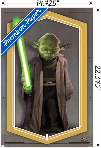 Trends International Star Wars: The High Republic - Yoda Wall Poster, 14.725" x 22.375", Premium Unframed Version