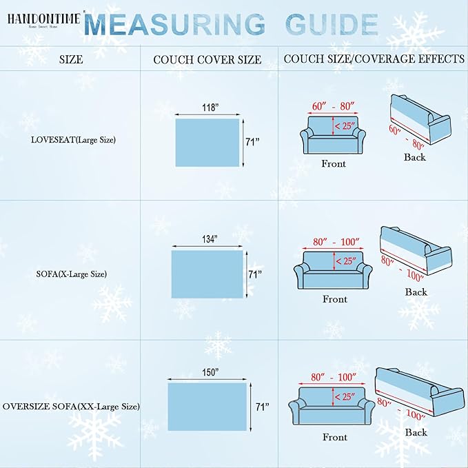 HANDONTIME Cooling Dog Couch Cover Ice Silk Washable & Breathable Pet Sofa Protector Durable Couch Covers for Sofa Pet Friendly Soft Dog Cooling Bed Cover Sofa Protector Covers (Baby Blue, 71"x150")