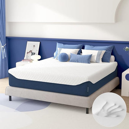 SDHYL Queen Mattress, 12 Inch Gel Infused Memory Foam Mattress for Good Sleep, Bed in a Box Mid Firm CertiPUR-US Certified & Fiberglass Free, Washable Cover, 80"*60"