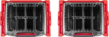 TEKTON 6-Drawer Rolling Stack with Tool Box (L-BOXX 2) and Parts Trays | OLB99201