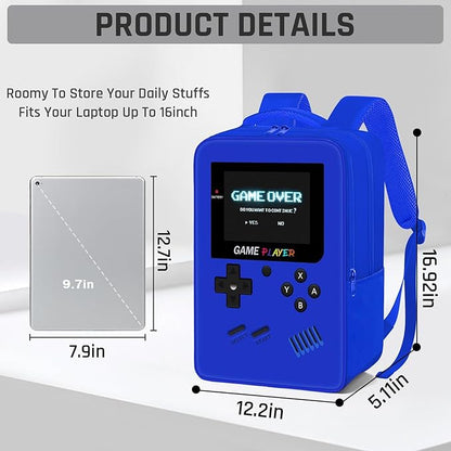 Gamer Backpack for Boys,School Boys Backpack for Kids Children Teens Elementary Middle High School,17" Large Capacity Student Bookbag & Multifunctional Video Game Travel Bag