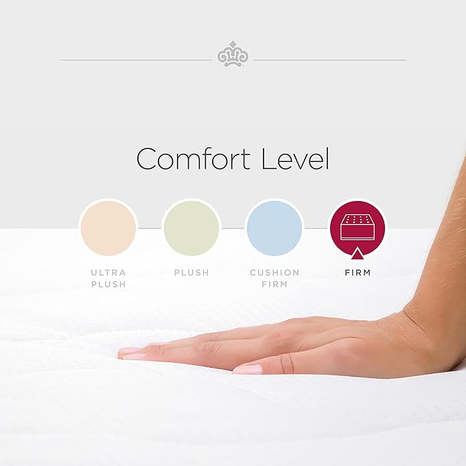 Kingsdown Firm Euro Pillow Top Hybrid Twin XL Mattress Cooling Gel Memory Foam Layer Multi-Layered Motion Isolation Cool Sleep Quilted Top Luxury Mattresses, 15-inch, Passions Engleson