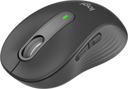 Logitech Signature M650 Wireless Mouse - for Small to Medium Sized Hands, 2-Year Battery, Silent Clicks, Customizable Side Buttons, Bluetooth, Multi-Device Compatibility (Graphite)