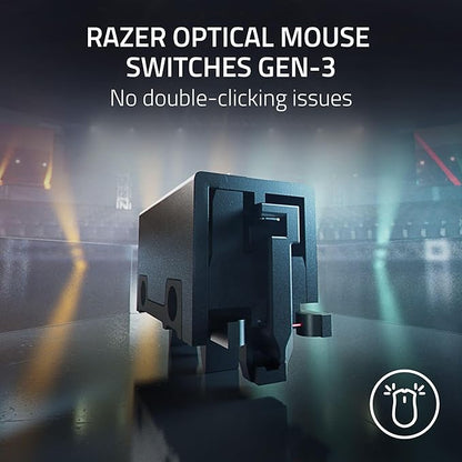 Razer DeathAdder V3 Pro Wireless Gaming Mouse + Hyperpolling Wireless Dongle: 63g Ultra Lightweight - Focus Pro 30K Optical Sensor - Optical Switches Gen-3-5 Programmable Buttons - Black