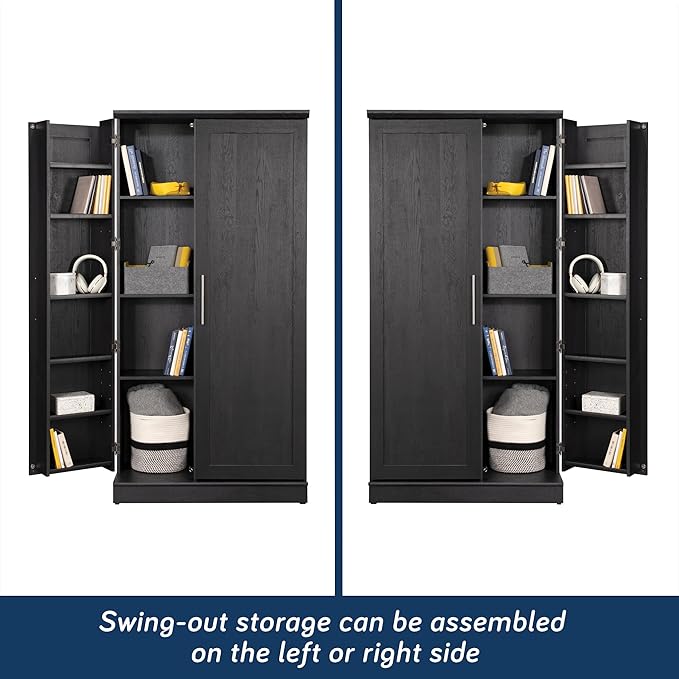 Sauder HomePlus Storage Cabinet, Raven Oak Finish