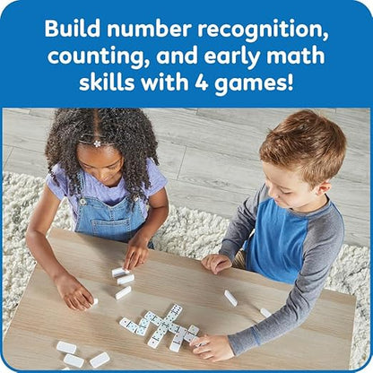 hand2mind Numberblocks Dominoes Set, Dominos for Kids, Domino & Tile Games, Toddler Matching Game, Counting Toys, Montessori Math Materials, Educational Toys for Kids, Preschool Learning Activities
